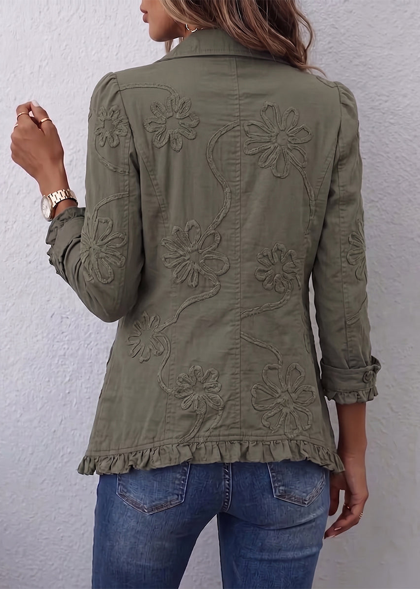 Colette | Veste brodée à volants