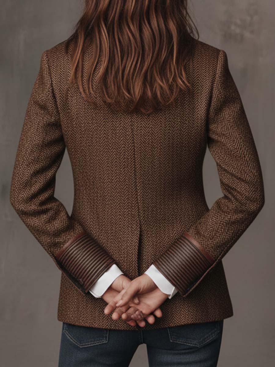 Pauline | Blazer à empiècements chevrons
