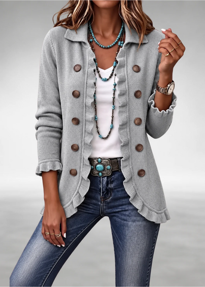 Eve | Cardigan classique à volants