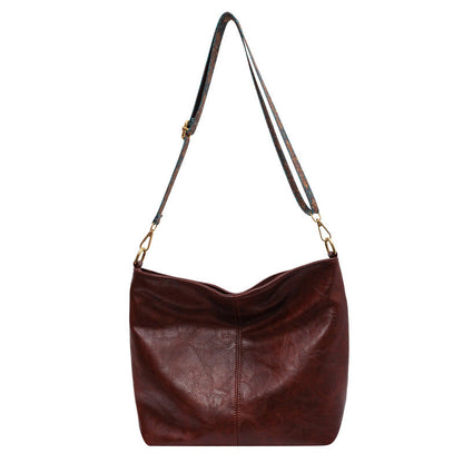 Solène | Sac bandoulière en cuir, finition vintage