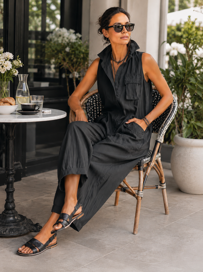 Michelle | Combinaison en coton, style décontracté