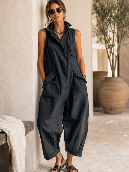 Michelle | Combinaison en coton, style décontracté