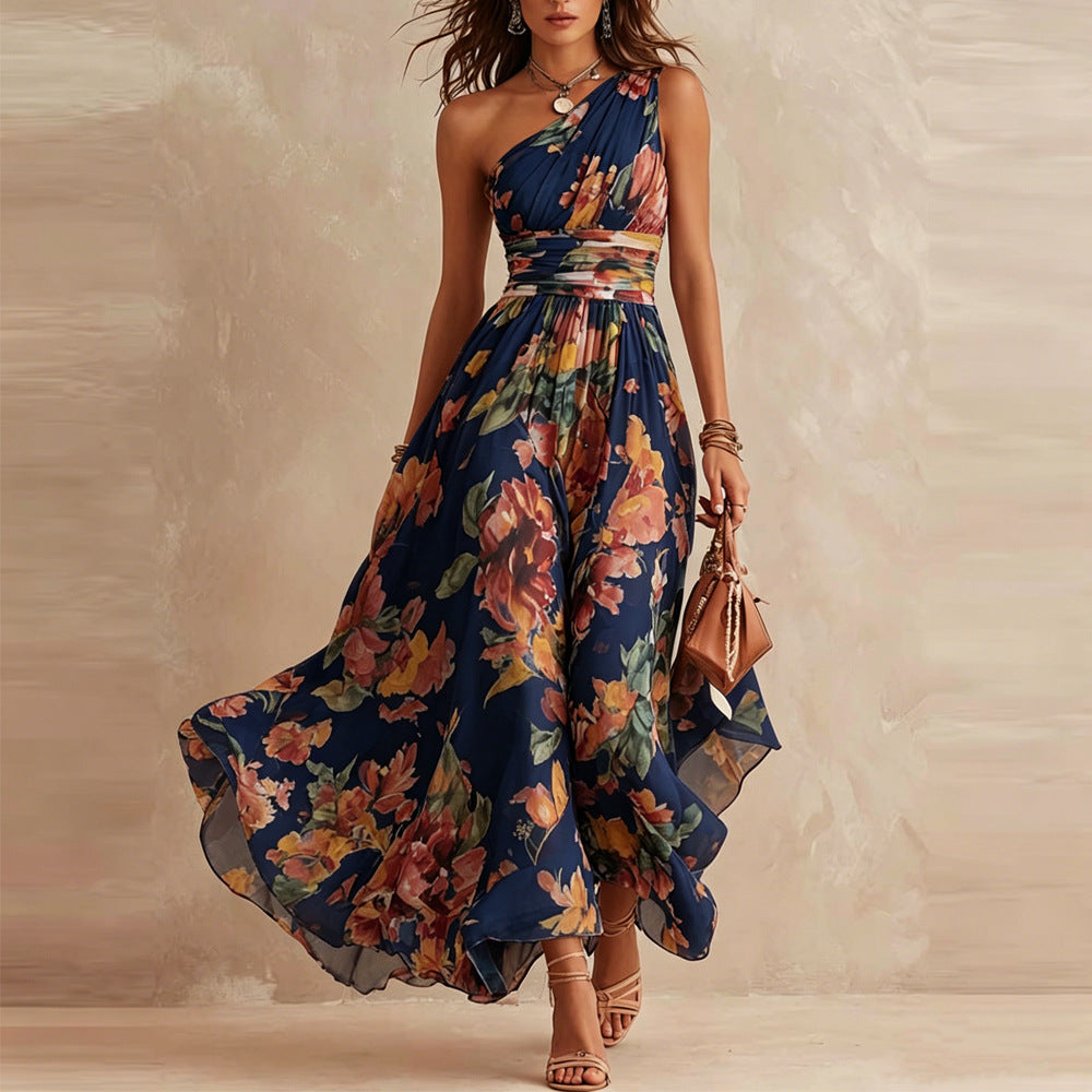 Aurora | Robe fleurie asymétrique