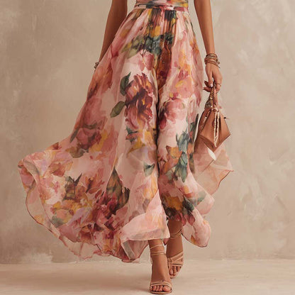 Aurora | Robe fleurie asymétrique