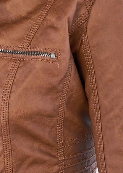Mathilde | Veste en cuir robuste et élégante