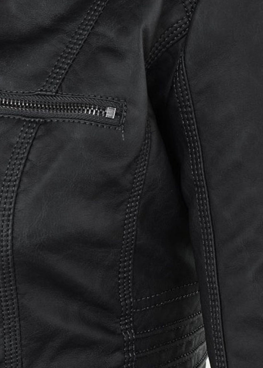 Mathilde | Veste en cuir robuste et élégante