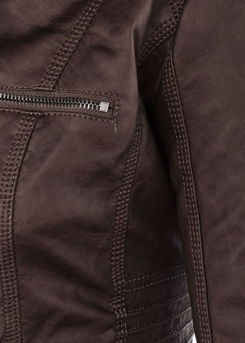 Mathilde | Veste en cuir robuste et élégante