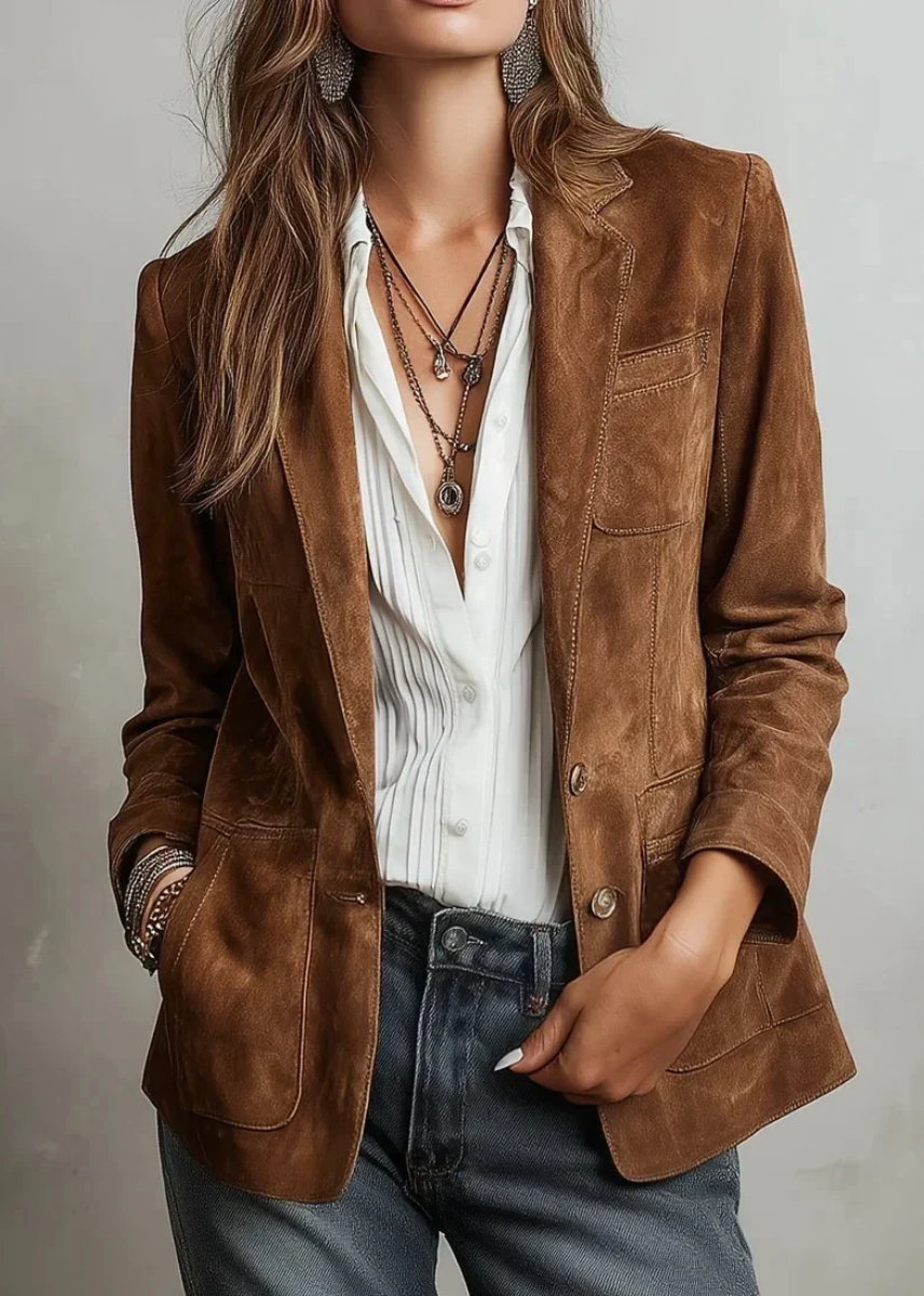 Gisèle | Blazer vintage marron