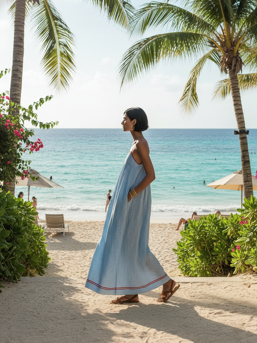 Aurore | Robe fluide, inspiration Riviera
