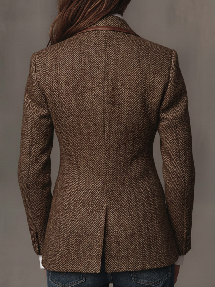 Pauline | Blazer à empiècements chevrons