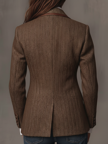 Pauline | Blazer à empiècements chevrons