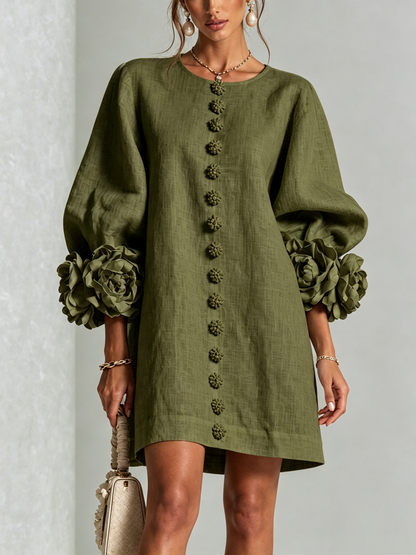 Perle | Mini robe noire imprimé marbre doré et dentelle crochet