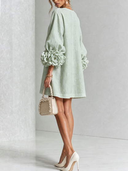Perle | Mini robe noire imprimé marbre doré et dentelle crochet