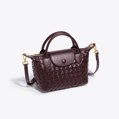 Léonie | Mini sac tressé à main et bandoulière