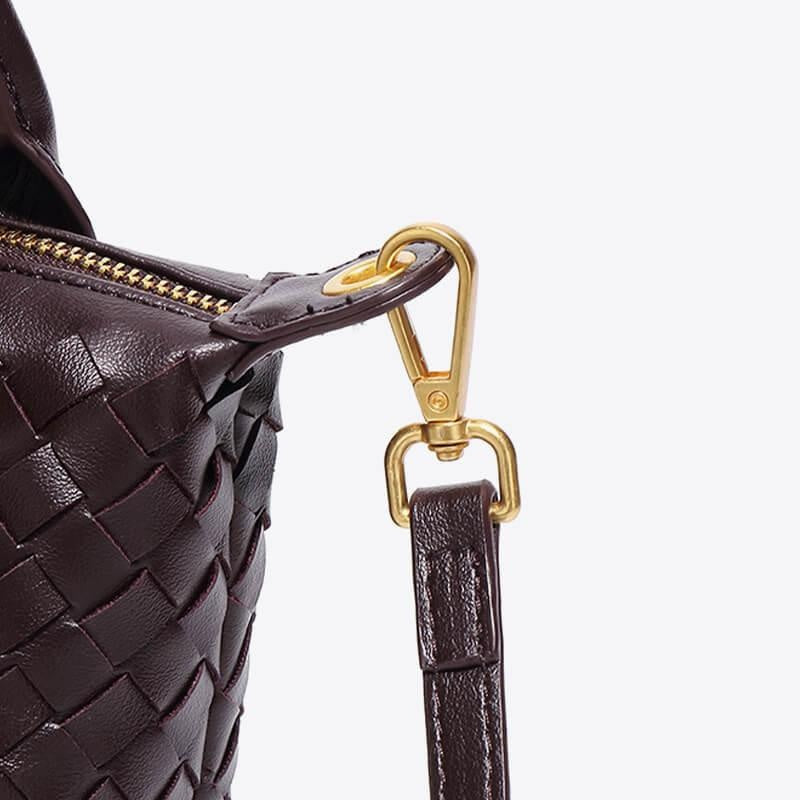 Léonie | Mini sac tressé à main et bandoulière