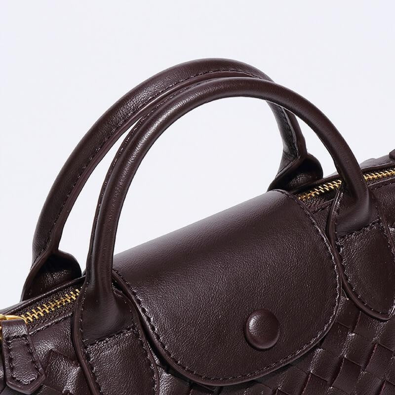 Léonie | Mini sac tressé à main et bandoulière