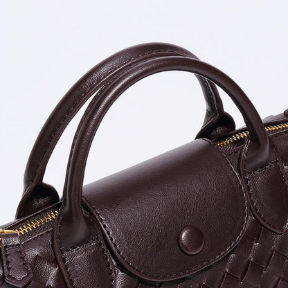 Léonie | Mini sac tressé à main et bandoulière