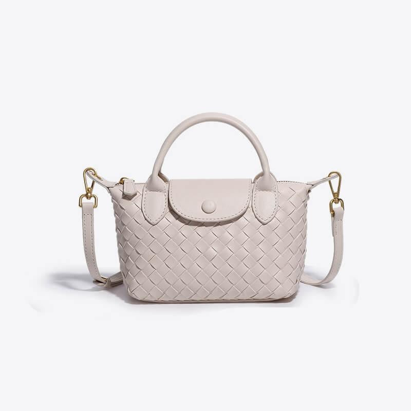 Léonie | Mini sac tressé à main et bandoulière