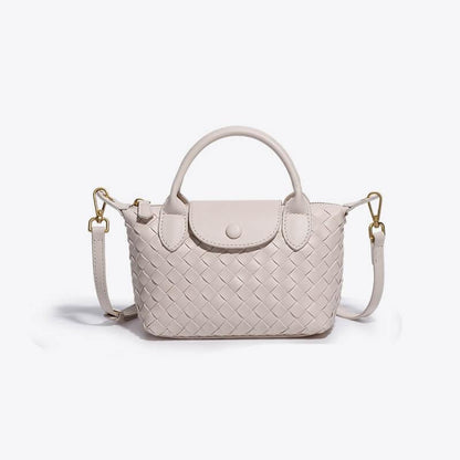 Léonie | Mini sac tressé à main et bandoulière