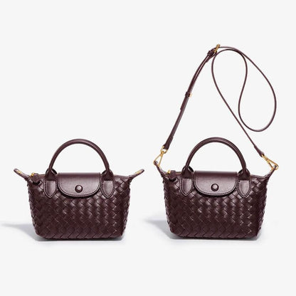 Léonie | Mini sac tressé à main et bandoulière