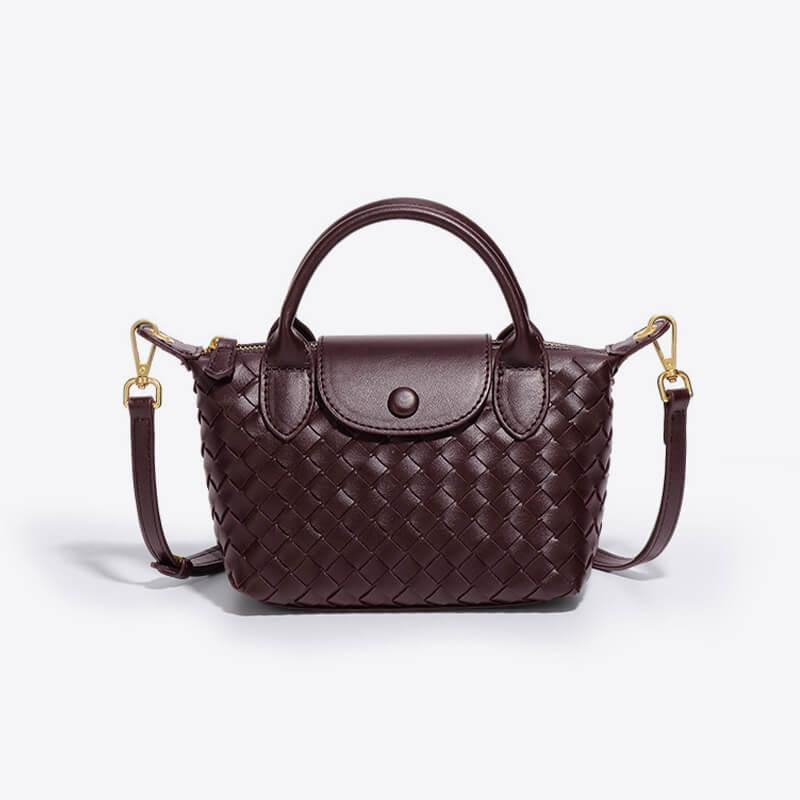 Léonie | Mini sac tressé à main et bandoulière
