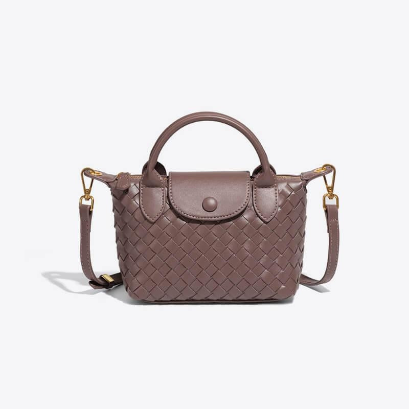 Léonie | Mini sac tressé à main et bandoulière
