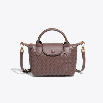 Léonie | Mini sac tressé à main et bandoulière