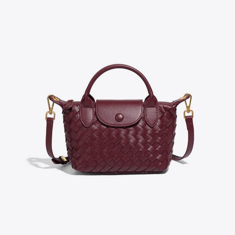 Léonie | Mini sac tressé à main et bandoulière
