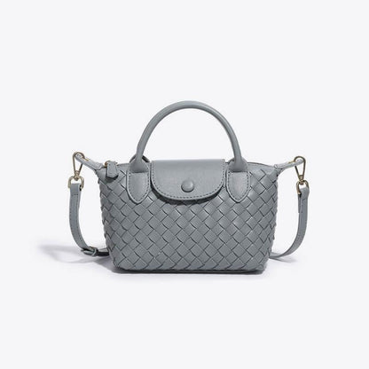 Léonie | Mini sac tressé à main et bandoulière