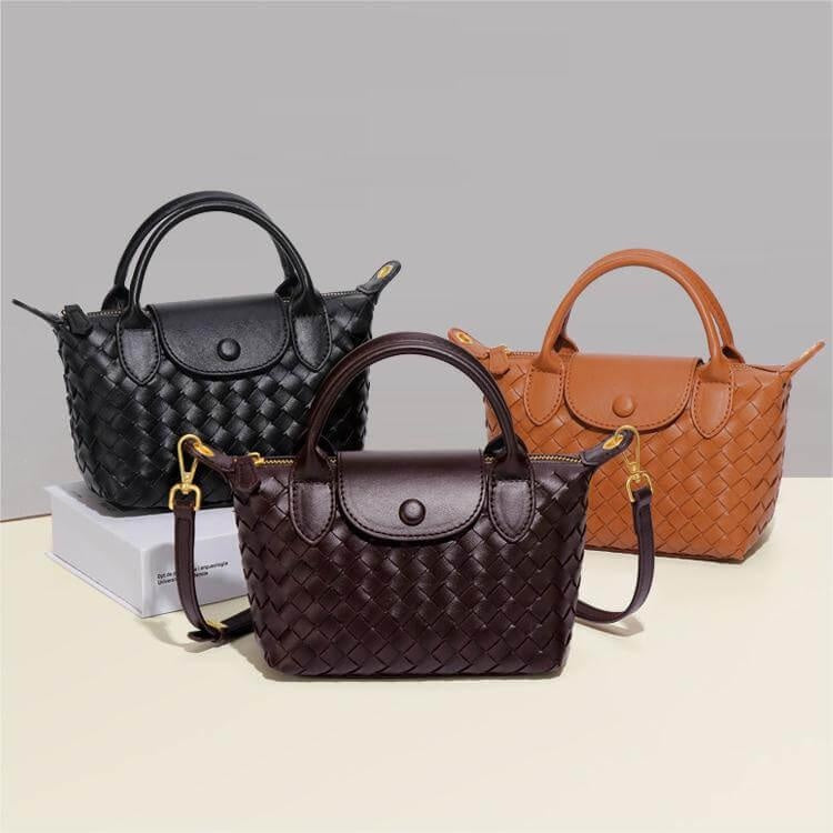 Léonie | Mini sac tressé à main et bandoulière