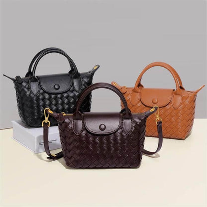 Léonie | Mini sac tressé à main et bandoulière