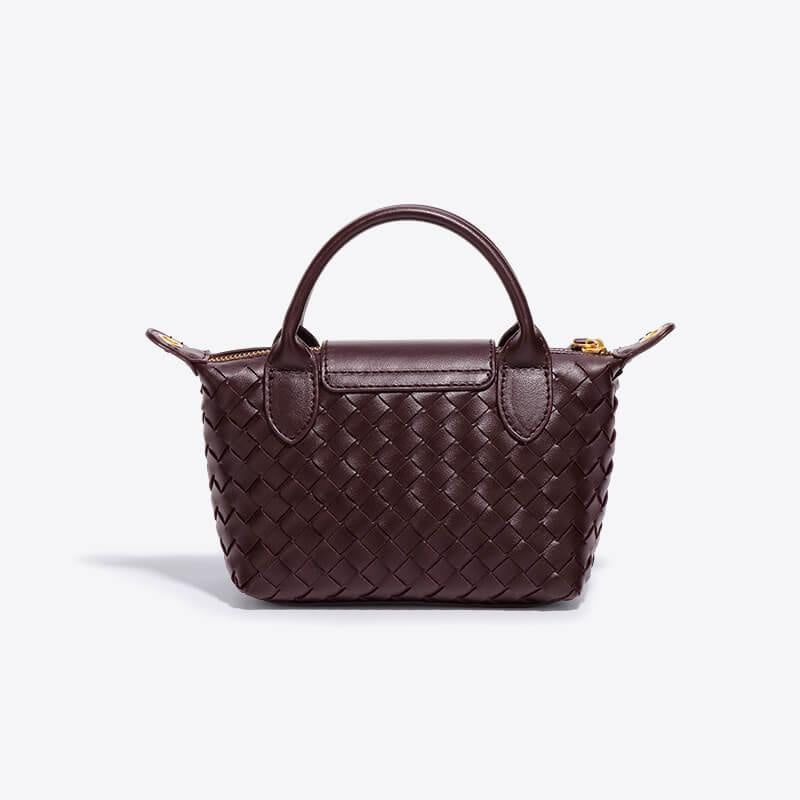 Léonie | Mini sac tressé à main et bandoulière