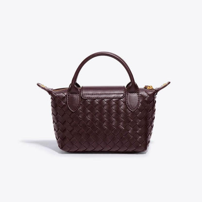 Léonie | Mini sac tressé à main et bandoulière
