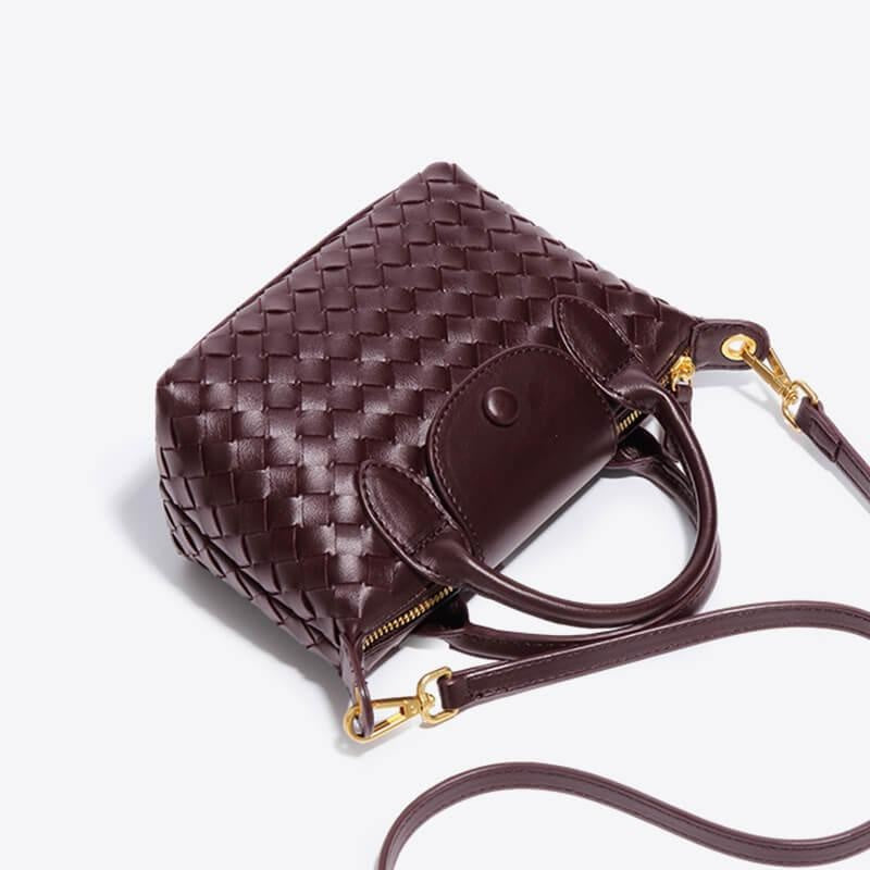 Léonie | Mini sac tressé à main et bandoulière
