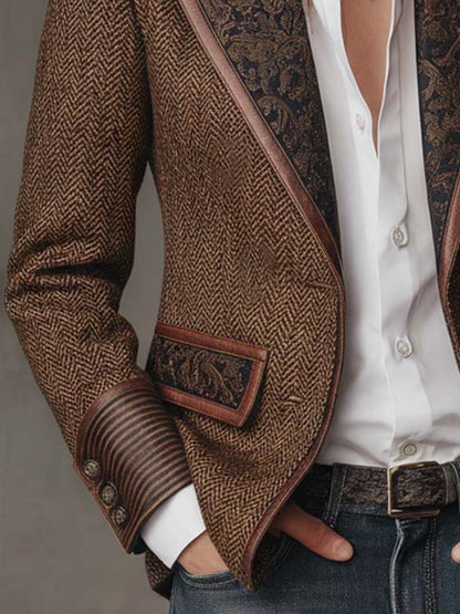 Pauline | Blazer à empiècements chevrons