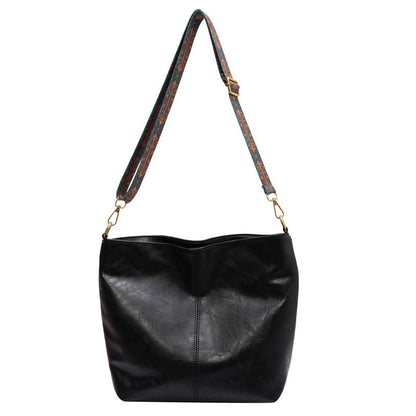 Solène | Sac bandoulière en cuir, finition vintage