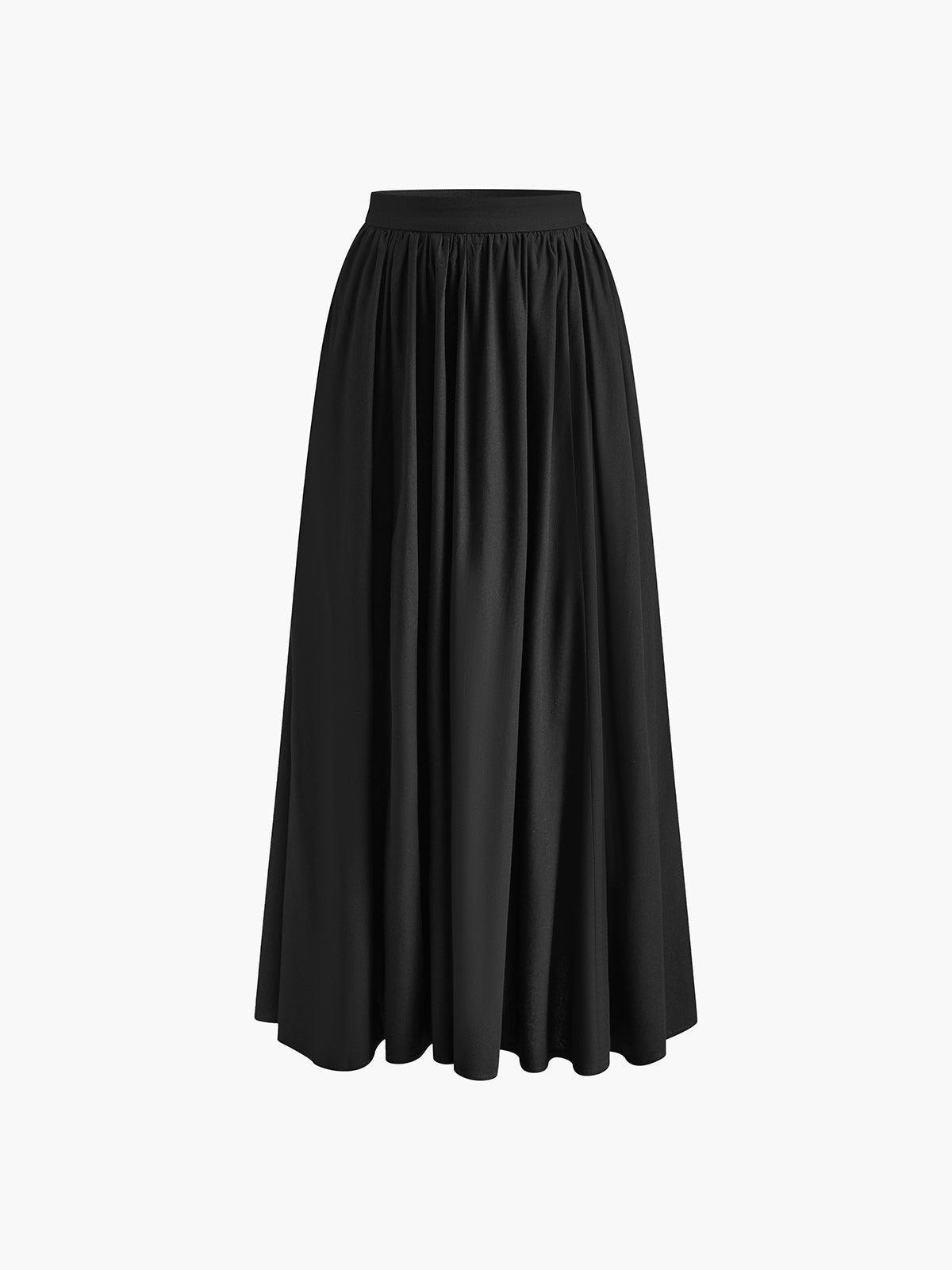 Margot | Jupe longue plissée taille haute