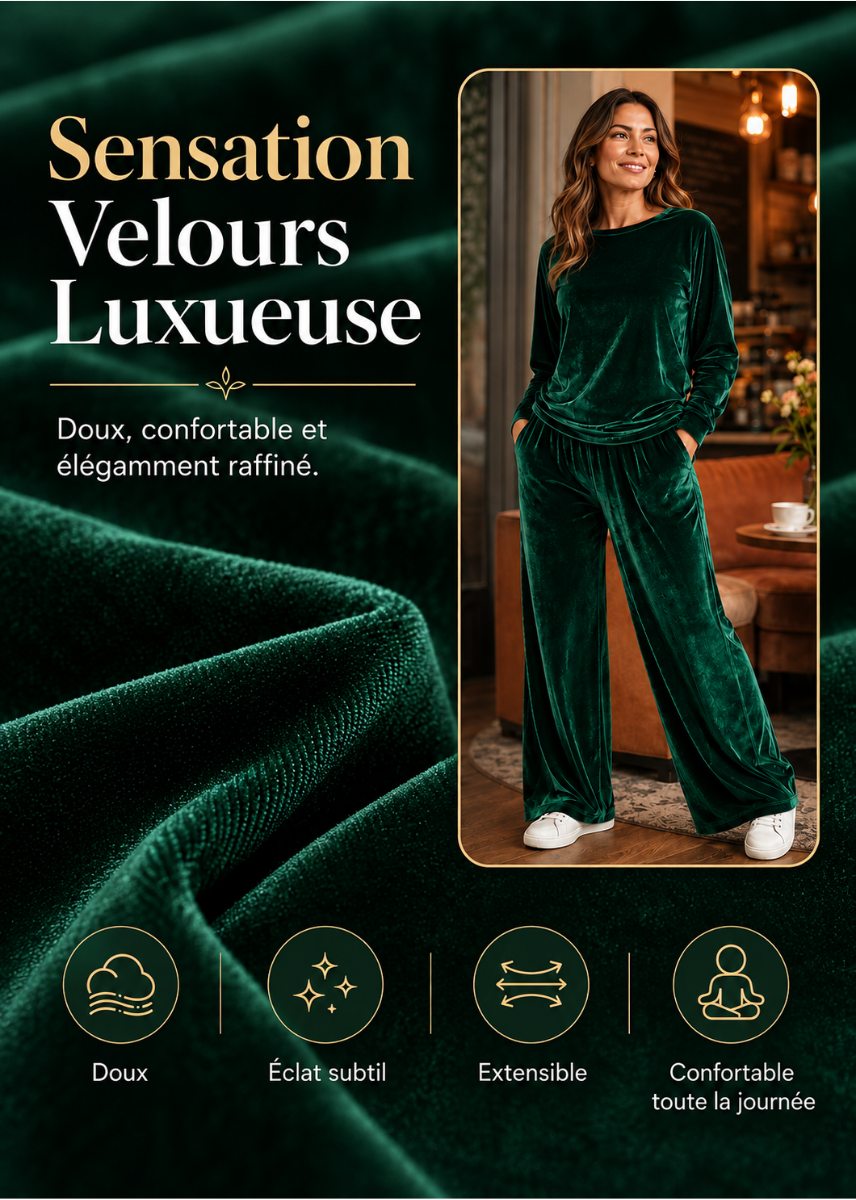 Adèle | Ensemble deux pièces en velours